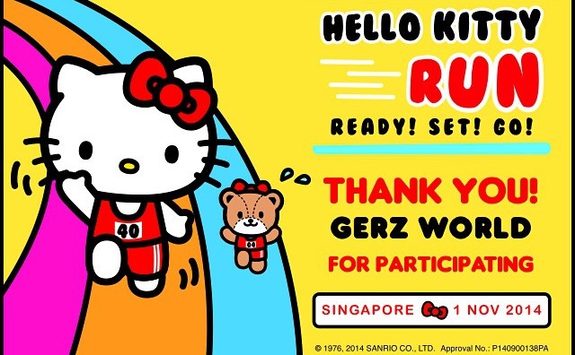My First Run: Hello Kitty Run Singapore - 1st Nov 2014